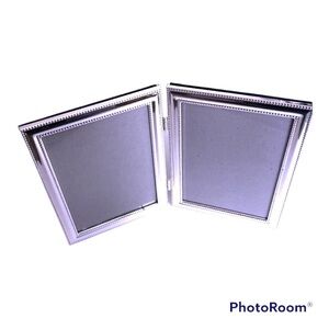 NIB silver plated 5 x 7 double picture fra…